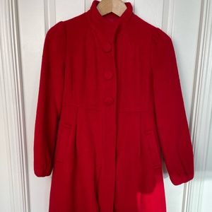 Olive des Olive Alpaca Wool Coat | Made in Japan (XS)